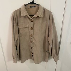 Nasty gal oversized corduroy shirt